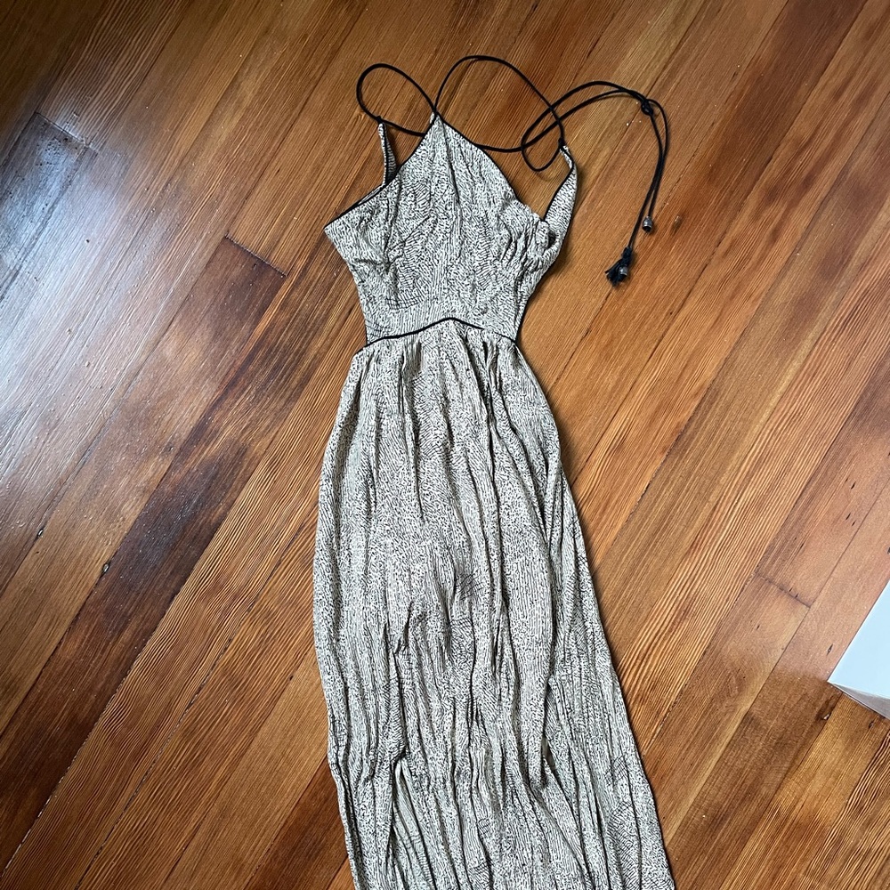 Silence & noise backless maxi dress